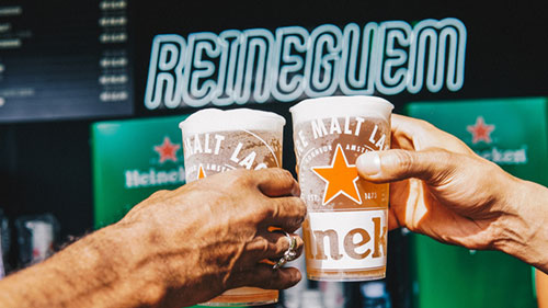 Brinde chopp Heineken 