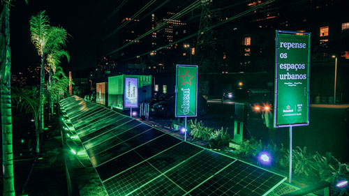 Paineis solares Heineken